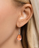 Paparazzi "Talented Teardrops" Orange Necklace & Earring Set Paparazzi Jewelry