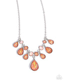 Paparazzi "Talented Teardrops" Orange Necklace & Earring Set Paparazzi Jewelry