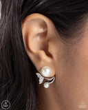 Paparazzi "Modular Mermaid" White Post Earrings Paparazzi Jewelry