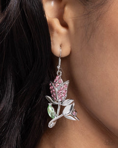 Paparazzi "Tulip Tradition" Pink Earrings Paparazzi Jewelry