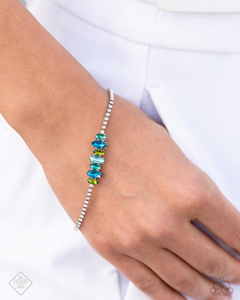 Paparazzi PREORDER "Feminine Faith" Blue Fashion Fix Bracelet