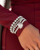 Paparazzi "Excessive Elegance" White Fashion Fix Bracelet Paparazzi Jewelry