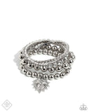 Paparazzi "Excessive Elegance" White Fashion Fix Bracelet Paparazzi Jewelry