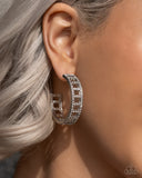 Paparazzi "Bridging Brilliance" White Post Earrings Paparazzi Jewelry