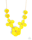 Paparazzi "Arranged Aria" Yellow Necklace & Earring Set Paparazzi Jewelry