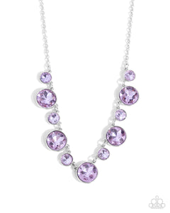 Paparazzi "Genteel Gallery" Purple Necklace & Earring Set Paparazzi Jewelry