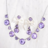 Paparazzi "Genteel Gallery" Purple Necklace & Earring Set Paparazzi Jewelry