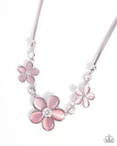 Paparazzi "Cats Eye Calm" Pink Necklace & Earring Set Paparazzi Jewelry