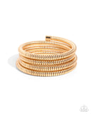 Paparazzi "Casual Coils" Gold Bracelet Paparazzi Jewelry