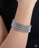 Paparazzi "Casual Coils" Silver Bracelet Paparazzi Jewelry