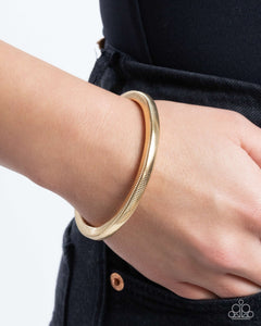 Paparazzi "Stubborn Simplicity" Gold Bracelet Paparazzi Jewelry