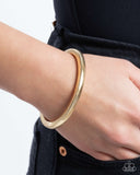 Paparazzi "Stubborn Simplicity" Gold Bracelet Paparazzi Jewelry