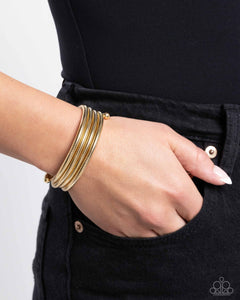 Paparazzi "Coiled Command" Gold Bracelet Paparazzi Jewelry