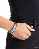 Paparazzi "Beautiful Badlands" Blue Bracelet Paparazzi Jewelry