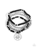 Paparazzi "Nuanced Navigator" Black Bracelet Paparazzi Jewelry