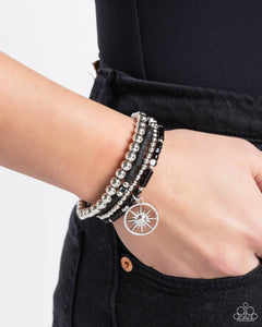 Paparazzi "Nuanced Navigator" Black Bracelet Paparazzi Jewelry