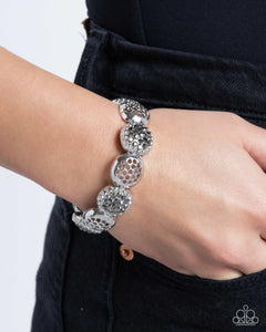 Paparazzi "Airily Adorned" Silver Bracelet Paparazzi Jewelry