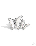 Paparazzi "Dueling Decadence" White Ring Paparazzi Jewelry