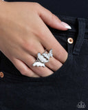Paparazzi "Dueling Decadence" White Ring Paparazzi Jewelry
