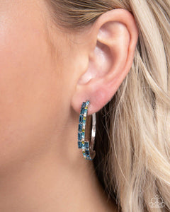 Paparazzi "Ritzy Reputation" Blue Post Earrings Paparazzi Jewelry