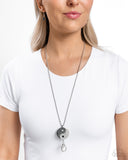 Paparazzi "Yin and Yang Year" Black Necklace & Earring Set Paparazzi Jewelry