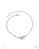 Paparazzi "Rose Review" Pink Anklet Bracelet Paparazzi Jewelry