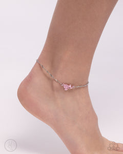 Paparazzi "Rose Review" Pink Anklet Bracelet Paparazzi Jewelry