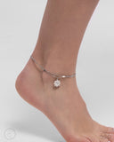 Paparazzi "Blossoming Breeze" White Anklet Bracelet Paparazzi Jewelry