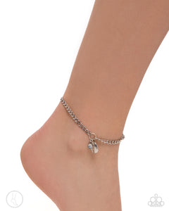 Paparazzi "Conch Comeback" White Anklet Bracelet Paparazzi Jewelry