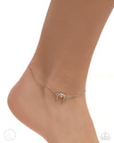 Paparazzi "Got It Made" White Anklet Bracelet Paparazzi Jewelry