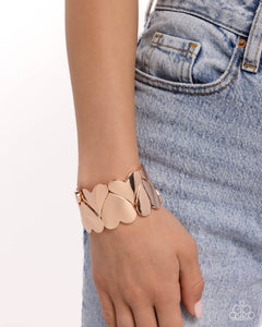 Paparazzi "Sweetheart Setting" Rose Gold Bracelet Paparazzi Jewelry