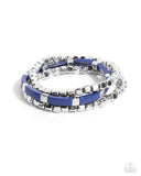 Paparazzi "Colorful Cadenza" Blue Bracelet Paparazzi Jewelry