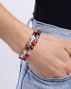 Paparazzi "Handcrafted Haven" Red Bracelet Paparazzi Jewelry