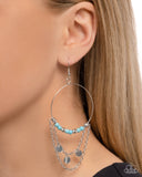 Paparazzi "Fearless Fringe" Blue Earrings Paparazzi Jewelry