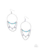 Paparazzi "Fearless Fringe" Blue Earrings Paparazzi Jewelry