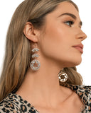 Paparazzi "Polished Pattern" Gold Earrings Paparazzi Jewelry