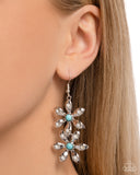 Paparazzi "Fabulous Florals" Blue Earrings Paparazzi Jewelry