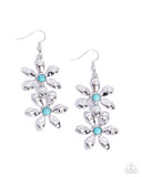 Paparazzi "Fabulous Florals" Blue Earrings Paparazzi Jewelry