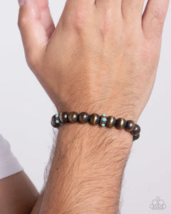 Paparazzi "Stony Spotlight" Brass Men's Urban Bracelet Unisex Paparazzi Jewelry