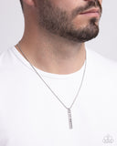 Paparazzi "Roman Report" Silver Mens Urban Necklace Unisex Paparazzi Jewelry