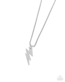 Paparazzi "Electric Encore" Silver Mens Urban Necklace Unisex Paparazzi Jewelry