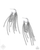 Paparazzi "Copious Caliber" Silver Fashion Fix Post Earrings Paparazzi Jewelry