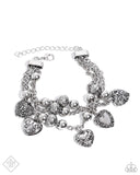 Paparazzi "Romantic Relationship" Silver Fashion Fix Bracelet Paparazzi Jewelry