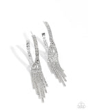 Paparazzi "Jaw-Dropping Jubilee" White Post Earrings Paparazzi Jewelry