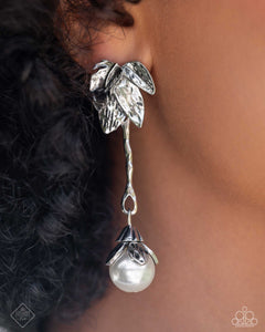 Paparazzi "Nod to the Classics" White Fashion Fix Post Earrings Paparazzi Jewelry