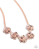 Paparazzi "Refreshing Roses" Rose Gold Necklace & Earring Set Paparazzi Jewelry