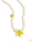 Paparazzi "Malibu Master" Yellow Necklace & Earring Set Paparazzi Jewelry