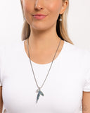 Paparazzi "Maiden Mermaid" Silver Necklace & Earring Set Paparazzi Jewelry