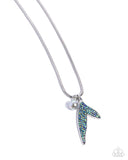 Paparazzi "Maiden Mermaid" Silver Necklace & Earring Set Paparazzi Jewelry