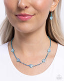 Paparazzi "Homecoming Hearts" Blue Necklace & Earring Set Paparazzi Jewelry